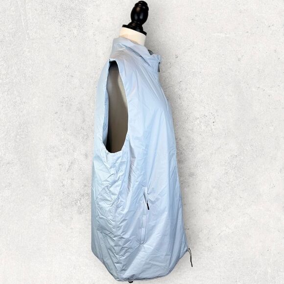 NWT Rains Fuse Vest Sky Blue-Gray Puffer Zip Front, Size XL Unisex - Picture 4 of 13